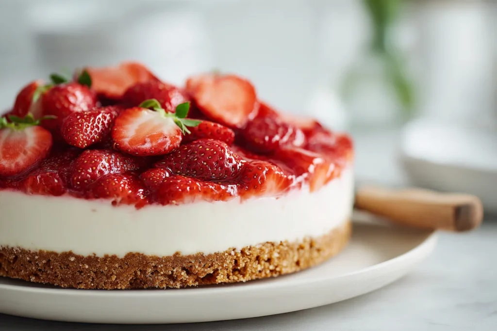 Erdbeer Mascarpone Biskuit Blitz Kuchen 2