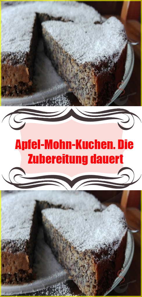 Apfel Mohn Kuchen - Einfache Rezepte