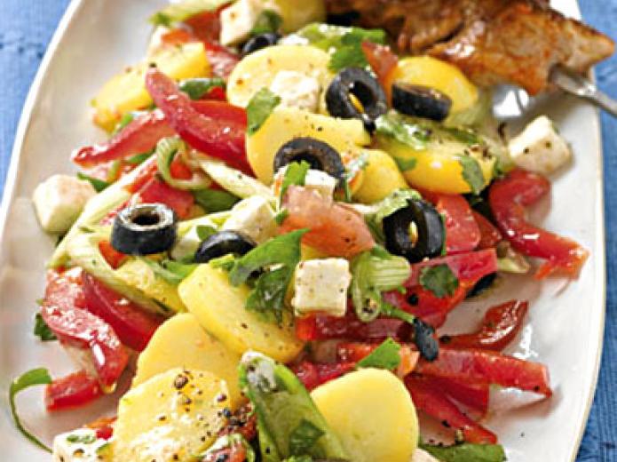 Griechischer Pellkartoffel-Salat