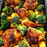 Honey-garlic Chicken mit Brokkoli