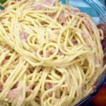 Spaghetti in Schinken-Sahne-Soße