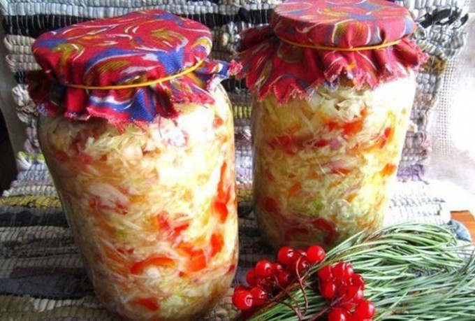 Weißkohlsalat mit Paprika Zwiebeln und Möhren - Einfache Rezepte