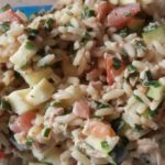 Zucchinisalat mit Thunfisch und Reis