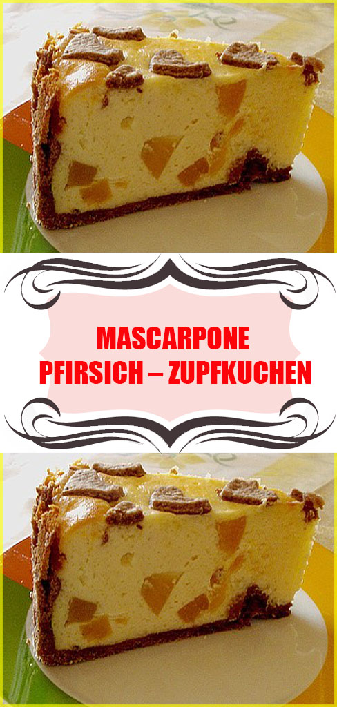 Mascarpone Pfirsich Zupfkuchen