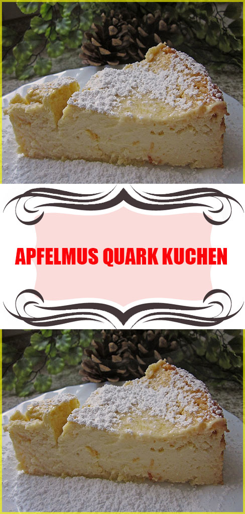 Apfelmus Quark Kuchen