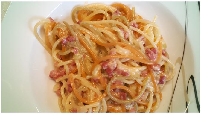 Spaghetti Carbonara mit Ei und Parmesan, Schnell, Einfach und MEGA LECKER