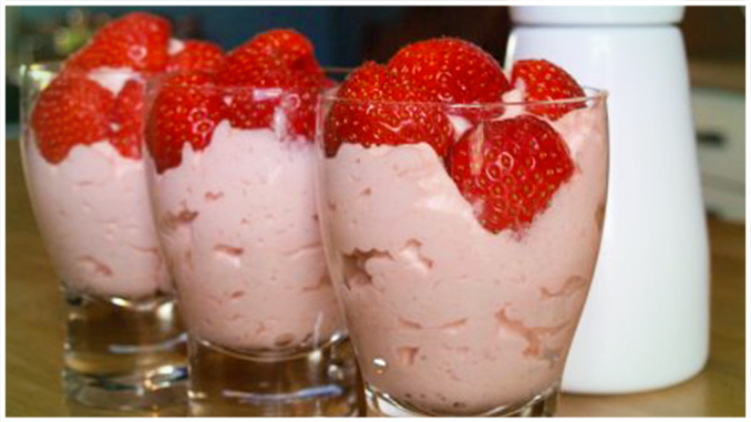 Erdbeer-Dessert zum abnehmen Rezept