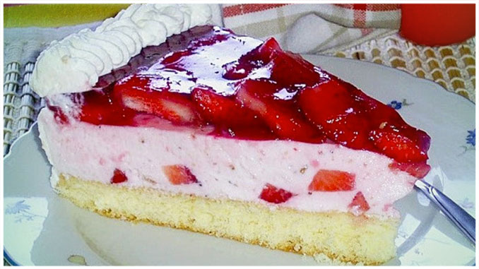 Erdbeer Quark Torte , der süchtig macht Rezept