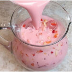 Erdbeerbowle mit Joghurt, ein Hammergetränk!