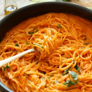 SPAGHETTI IN ROTER PAPRIKASAUCE Rezept 2 SPAGHETTI IN ROTER PAPRIKASAUCE