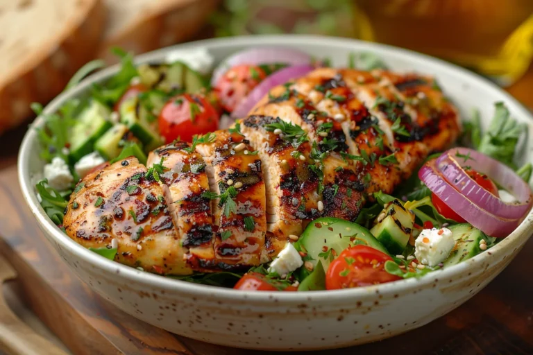 Sommerlicher Salat mit Hähnchenbrust 2
