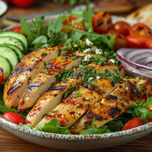 Sommerlicher Salat mit Hähnchenbrust Rezept 1 Sommerlicher Salat mit Hähnchenbrust