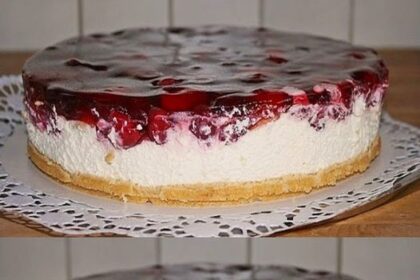 Windbeuteltorte ohne backen in 10 Minuten mit 200 g Frischkäse