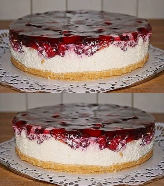 Windbeuteltorte ohne backen in 10 Minuten mit 200 g Frischkäse