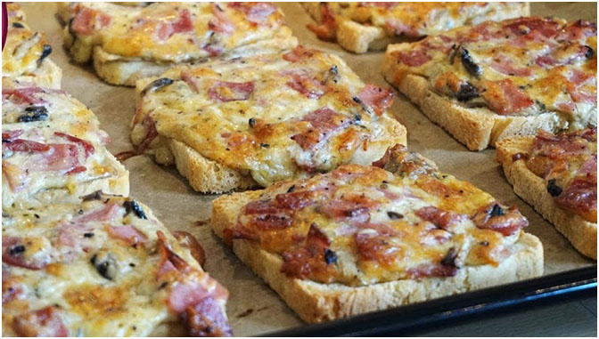 Den gönne ich mir heute Abend:Pizza-Toast mit Schinken – Schnell und ...