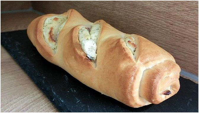 Gerolltes Zwiebelbrot mit Frischkäse nur 3 Zutaten! - Einfache Rezepte