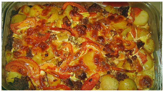 Kartoffel – Hack – Auflauf mit Schafskäse - Einfache Rezepte