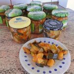 Knoblauch-Piri-Paprika-Zucchini auf Vorrat