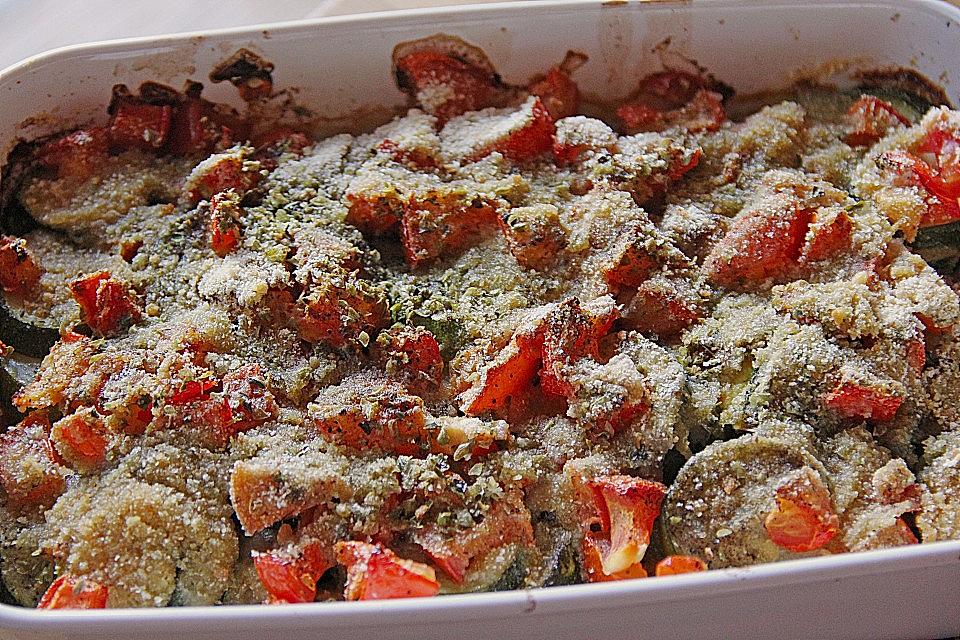 Zucchini-Tomaten-Auflauf - Einfache Rezepte