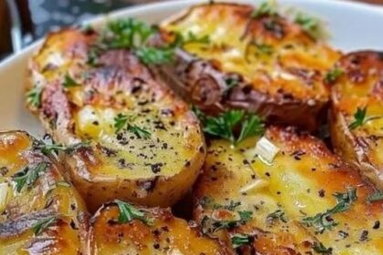 Knoblauch Ofenkartoffeln mit Tzatziki soo lecker!