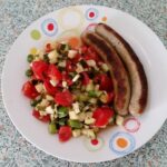 Bunter Tomaten-Zucchini-Salat