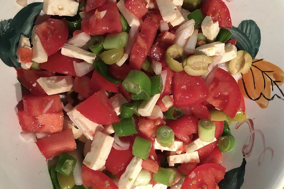 Griechischer Tomatensalat à la Dimitrios - Einfache Rezepte