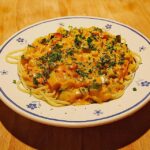 Spaghetti mit scharfer Zucchini - Sahnesauce