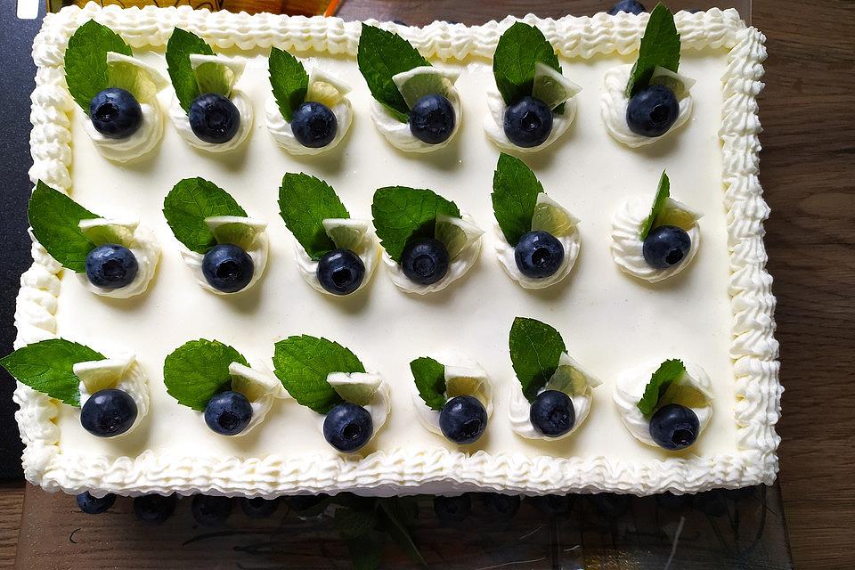 Zitronen-Blaubeer-Kuchen