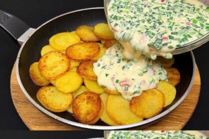 Kartoffelrezept zum Abendessen mit 200 g Sauerrahm Rezept