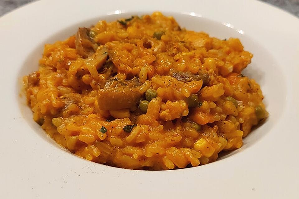 Blitzschnelle vegane Curry-Reispfanne