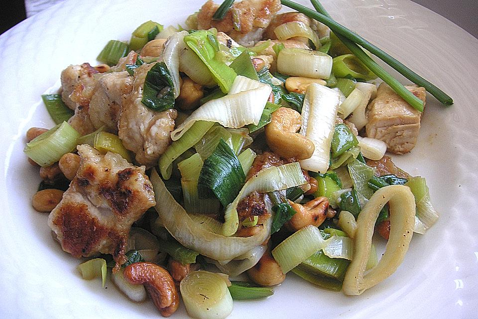 Huhn-Porree-Salat