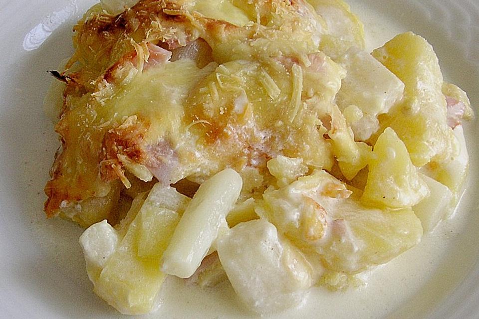 Kartoffelauflauf mit Spargel - Einfache Rezepte