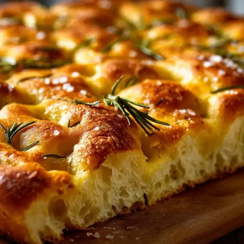 Focaccia Rezept – frisch gebackenes italienisches Fladenbrot mit Rosmarin