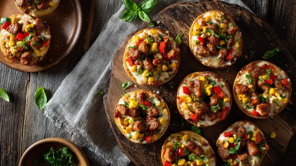 Knusprige Pizzabrötchen als schneller Snack für Familie und Gäste