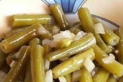 Bohnensalat mit 1 kg Bohnen ein Klassiker der immer geht