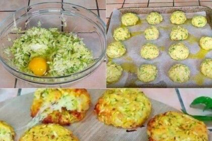 Griechische Zucchinibällchen mit 150 g Feta-Käse, die Dinger sind Genial! Rezept