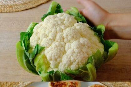 Ich koche 500 g Blumenkohl mit 100 g Käse es ist superlecker
