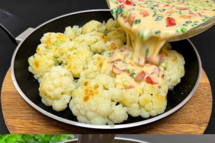 Ich nehme nur 3 Eier und Blumenkohl meine Familie liebt es Rezept