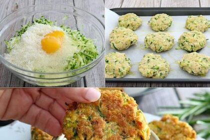 In Null komma nichts fertig, einfache Zucchini-Bratlinge