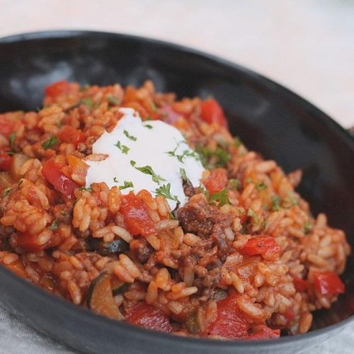 Paprika-Reis-Pfanne