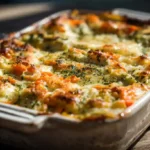 Cremige Gemüselasagne mit Spitzkohl und Möhren, frisch aus dem Ofen