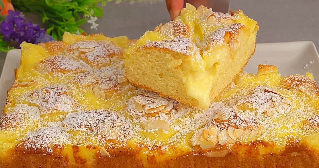 Cremiger Vanillekuchen in 10 Minuten – Blitzschnell!