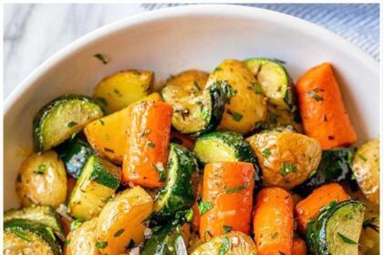 Kartoffel Zucchini Karotten Pfanne in 15 Minuten fertig Rezept