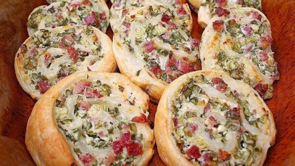 Flammkuchenrolle zum Mittagessen, sehr einfach! - Einfache Rezepte