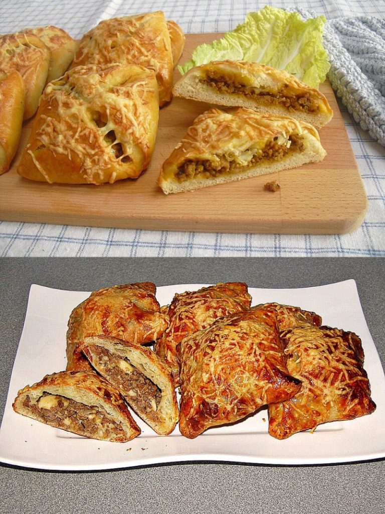 Hackfleischtaschen mit Käse, schnell, lecker & absolut sättigend!