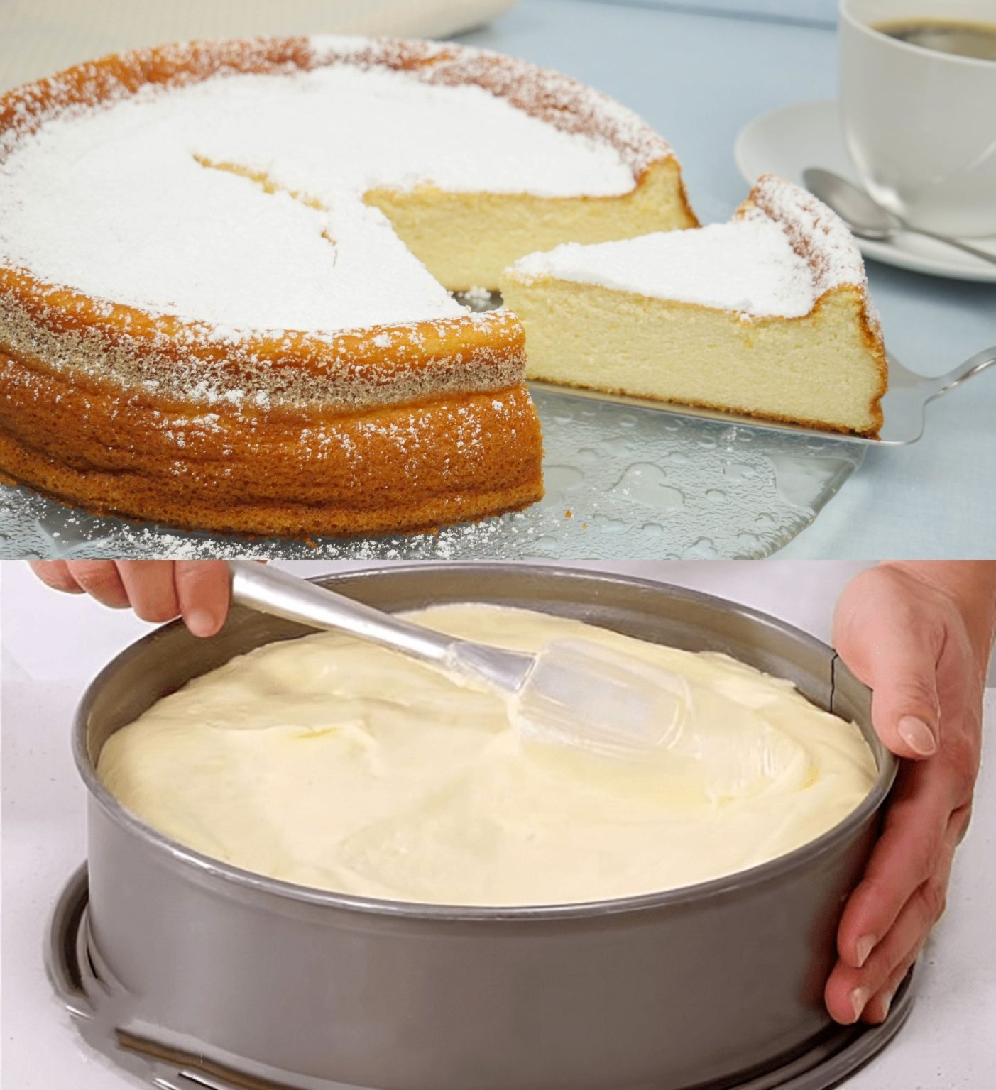 Quarkkuchen, in 5 Minuten bereit für den Ofen