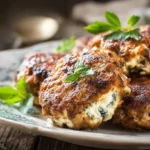 Bifteki – saftige griechische Frikadellen gefüllt mit cremigem Schafskäse