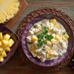 Schnelles Putengeschnetzeltes mit Ananas in cremiger Sauce