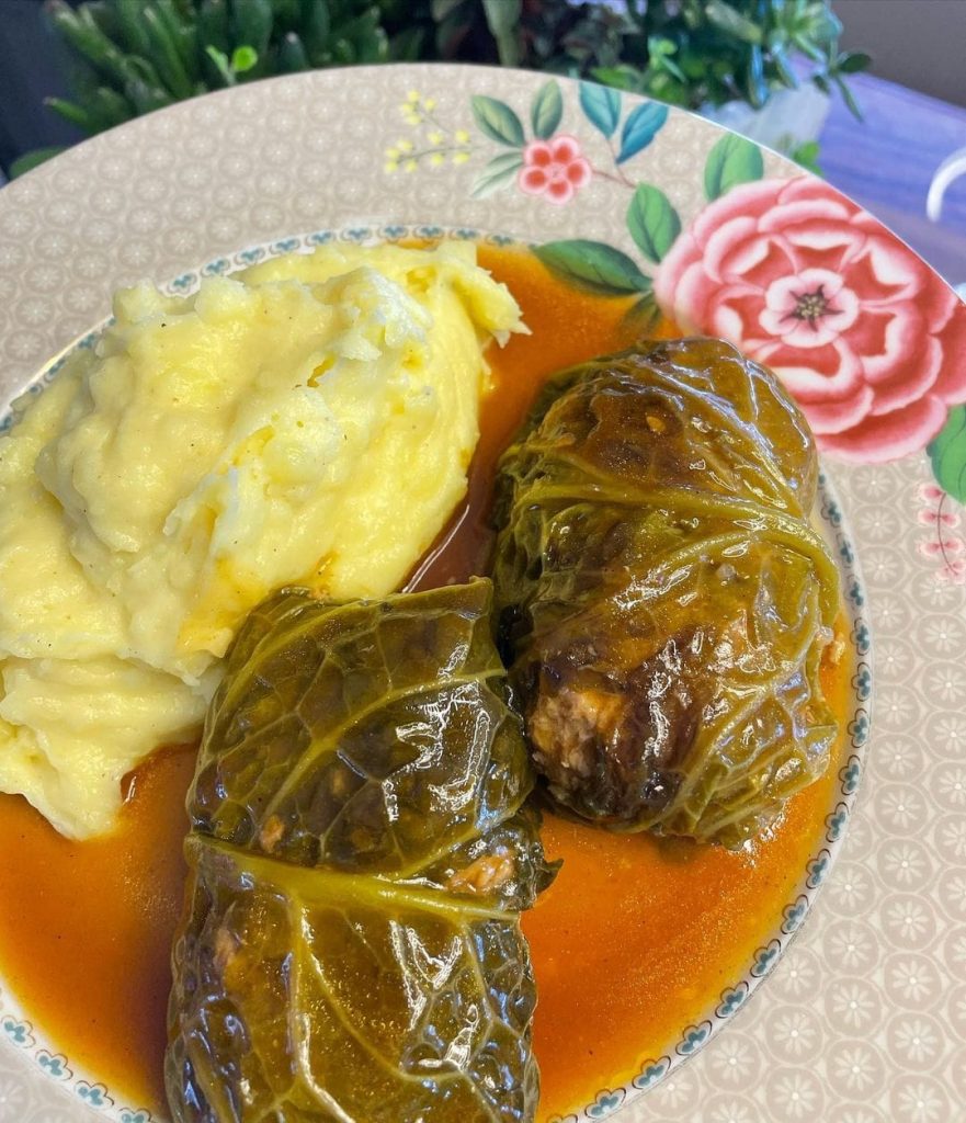 Kohlrouladen mit Kartoffelpüree