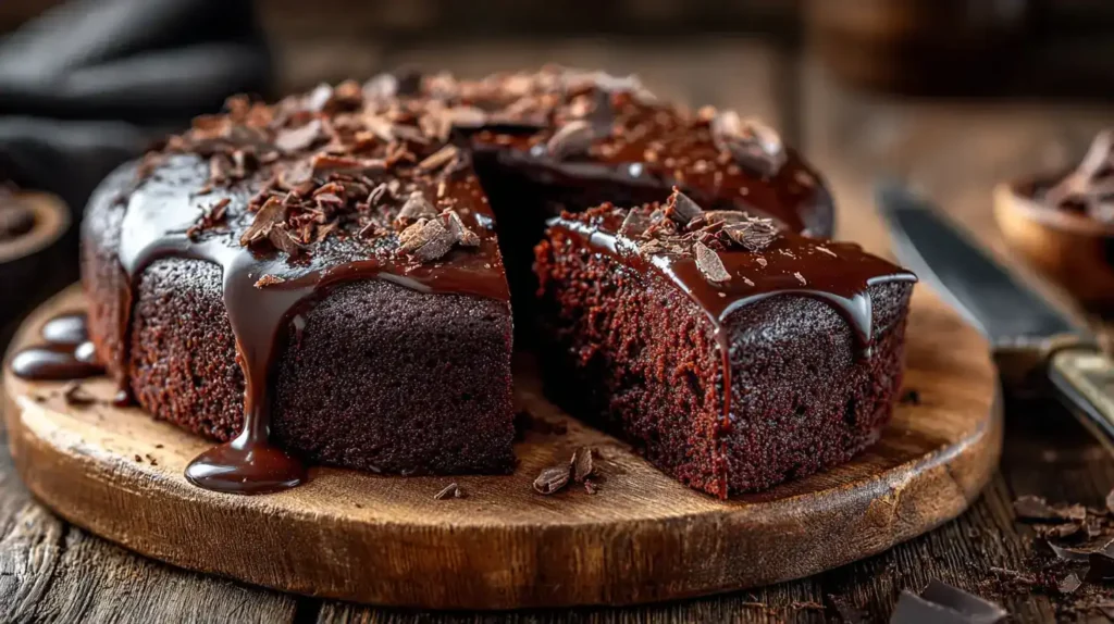 Einfacher Schokokuchen – saftig und lecker Saftiger, einfacher Schokokuchen mit Schokoladenglasur